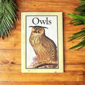 VINTAGE Owls Hardcover Book - 1982 Edition w/ Dust Jacket + Forgotten Bookmark
